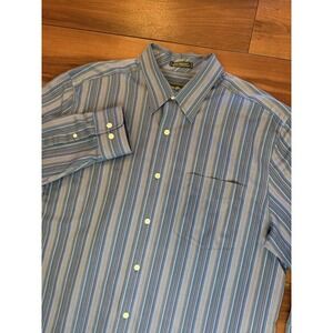 Eddie Bauer Baumwolle Multicolor Long Sleeve Button Up Shirt Men's Size Large L